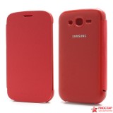 Кожаный Чехол Книжка Для Samsung Galaxy Grand GT-I9080 / Grand Duos GT-I9082 (Красный)